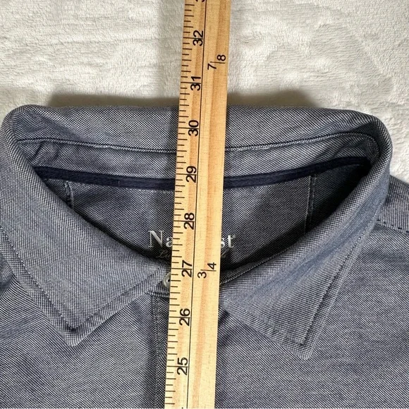 Nat Nast Polo Shirt Men Size XL Gray Short Sleeve Stretch Comfort Golf EUC - Picture 8 of 10